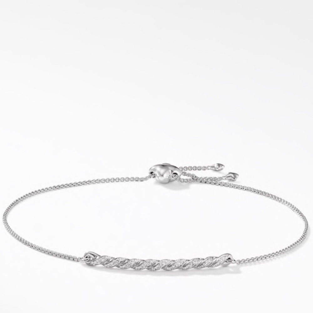 {David Yurman} 18ct Paveflex Diamond Bracelet